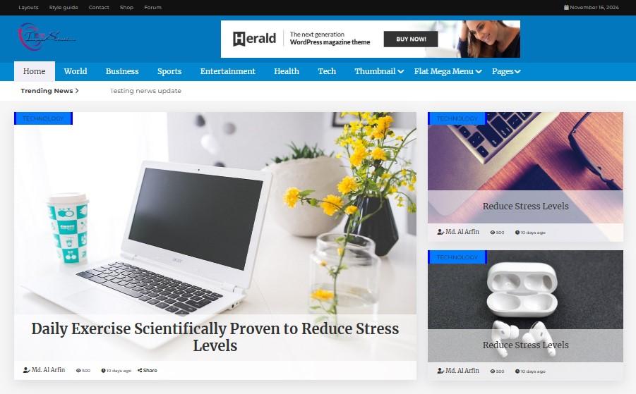 Global News Hub | Elevate Your Website's Design with a Premium News Portal Website Theme